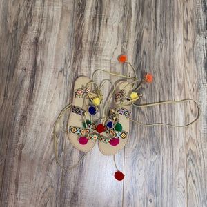 Multi colored sandals with straps 🩴